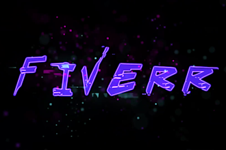 make cyberpunk neon light logo reveal intro