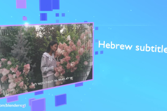 add hebrew or english subtitles to your video