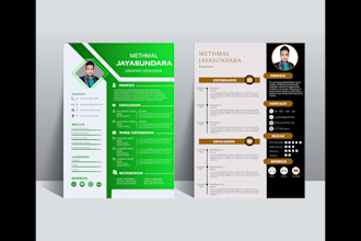 design a professional and eye catching CV resume