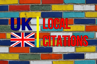 do 100 seo UK local citation listings and directory submission