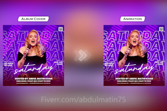 animate your album cover animation for motion spotify canvas