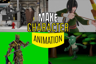 animate 3d character animation for movie, video, ads or game