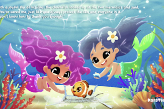 draw children story book illustration for amazon kdp