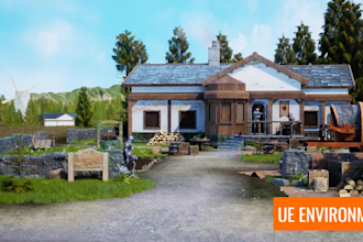 design 3d game environment ue environment 3d model 3d game assets realistic game