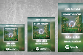 design vinyl disk music promo video for instagram facebook youtube and tiktok
