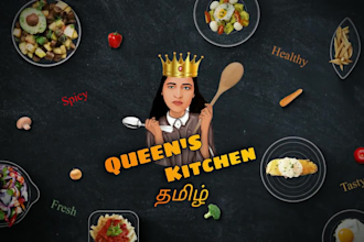 create premium cooking channel animated intro in 24 hours