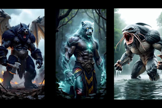 create animated ai hybrid animal fusion videos for tik tok, yt shorts