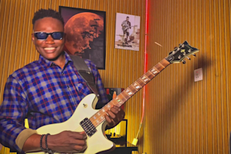 record best guitar african solos on your track in 24hours