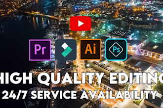 provide best video editing for you in 24 hrs