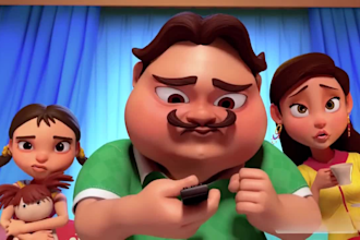 offer blender 3d animation video cartoon music video 3d cartoonist character