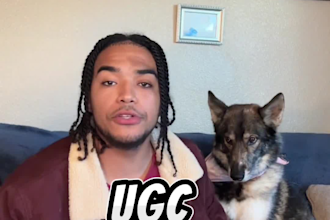 create dog ugc video ads for tiktok or instagram