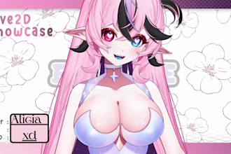 draw and rig anime live2d vtuber model, 2d vtuber model, v tuber, vtuber rigging