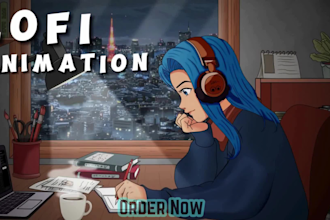 animate any image lofi loop twitch streamer video anime picture stream cover