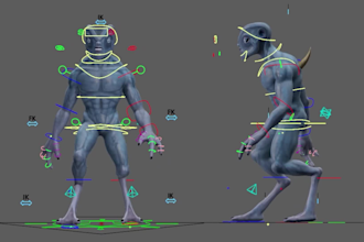 do 3d character rig in maya