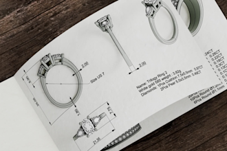 create 3d jewelry cad design for manufacturing