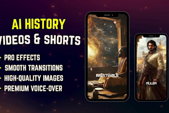 create ai tiktok video, ai history videos and ai animations