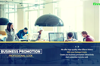 create corporate business showreel or event  promo video