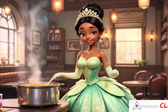 creat ai animated video for kids like disney princess