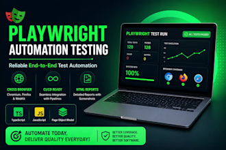 create playwright automation tests for your web application