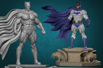 design 3d character, miniature, cosplay and 3d model for 3d printing