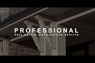 do cinematic real estate video editing