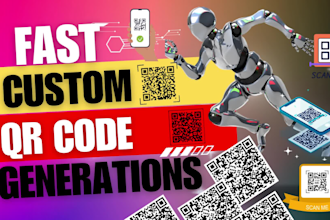 create professional qr code generator with logo in 1 hours