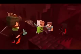 do 3d minecraft animation intro animated music video youtube outro tik tok short