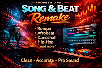remake any song instrumental or beat in fl studio