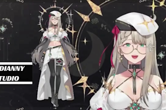 design live2d vtuber model rig live2d vtuber model live2d vtuber commission