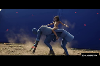do vfx, compositing, screen replacement and rotoscope, 3d character design, cgi