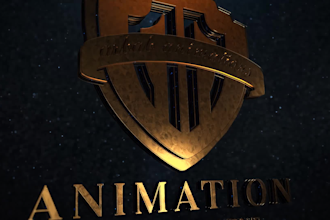 create 3d hollywood film logo intro reveal