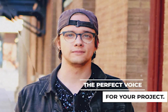 record an american english male voice over