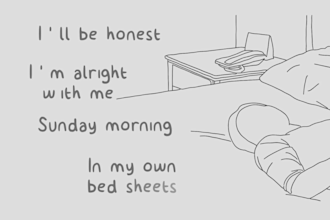 create modern hand drawn animated lyric music video for your song