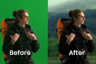 do green screen removal and compositing in nuke