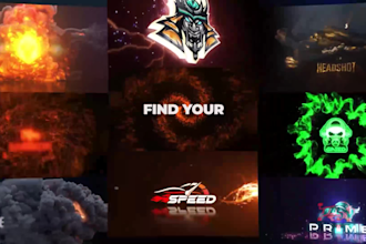 create a professional 3d animated logo intro video