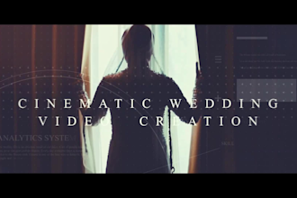 do cinematic wedding and family video editing