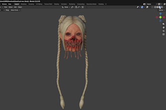 create 3d face model, 3d head model, 3d bust, face likeness for 3d printing