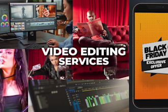 edit viral short ads, youtube videos, and corporate videos professionally