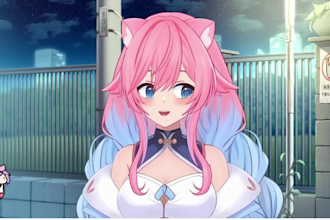 design and rigging anime style live2d vtuber model for your streaming
