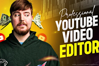 be your professional video editor for youtube, vlogs, and podcasts