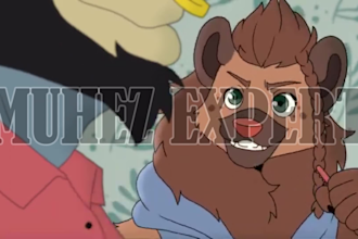 2d traditional animation, character design, vintage, vtuber, christmas animation