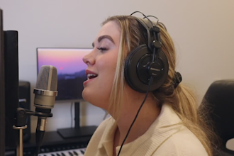 be your pop edm female singer songwriter and record vocals