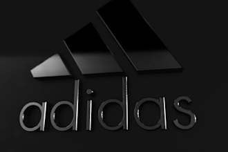 create custom 3d  metal logo, text intro