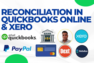do bank credit card paypal reconciliation in quickbooks online and xero