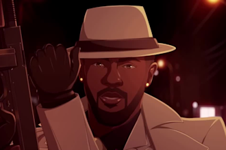 2d music video animation, 2d memecoin animation, 2d animated music video