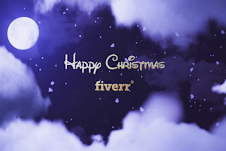 create a gorgeous merry christmas video