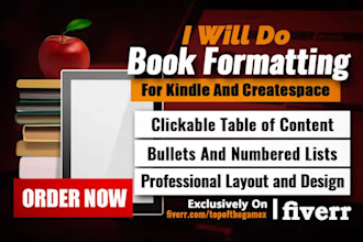 perfectly formatt children ebook,  paper hardback for kindle kdp and ingramspark