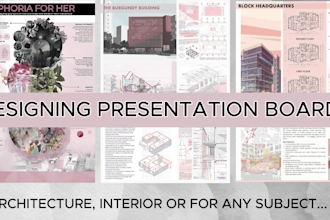 design architecture presentation boards and creative posters