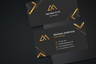 design modern luxury business card and stationery