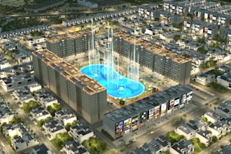 3d architectural master and urban plan, site plan, town plan